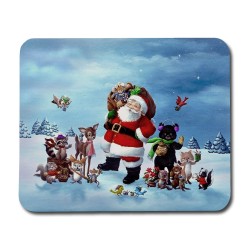 Santa & Animals Mouse Pad